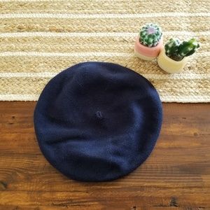 Cute Navy Cotton Beret